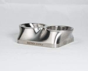 T4 Dual 2.5" Entry Stainless Steel Turbo Flange