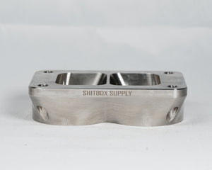 T6 Dual 2.5" Entry Mild Steel Turbo Flange