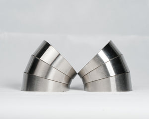2.5 Inch Stainless Steel Pie Cut (Set of 6)