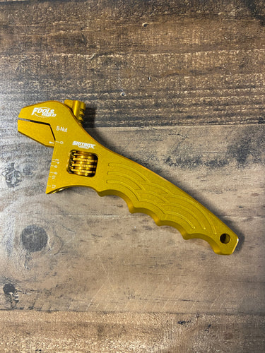 Fools Gold Edition Billet AN Adjustable Wrench